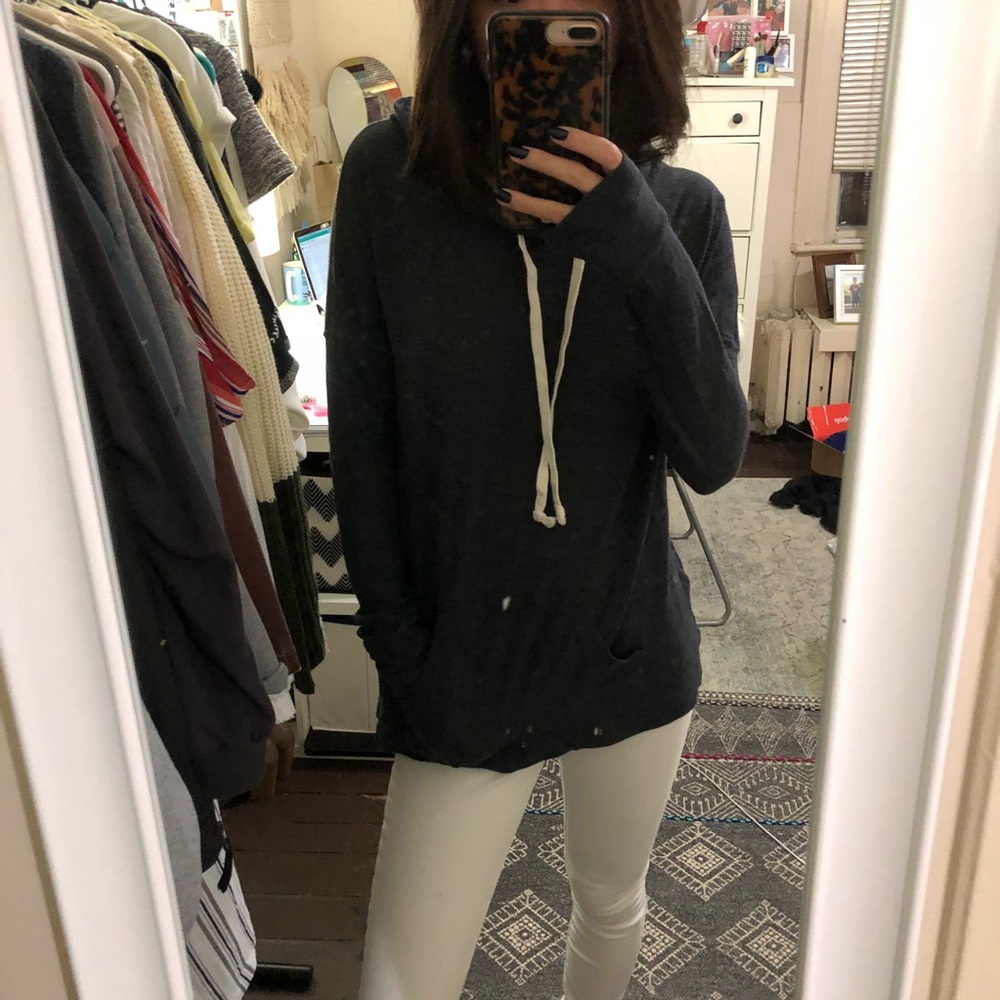 Iightweight grey hoodie